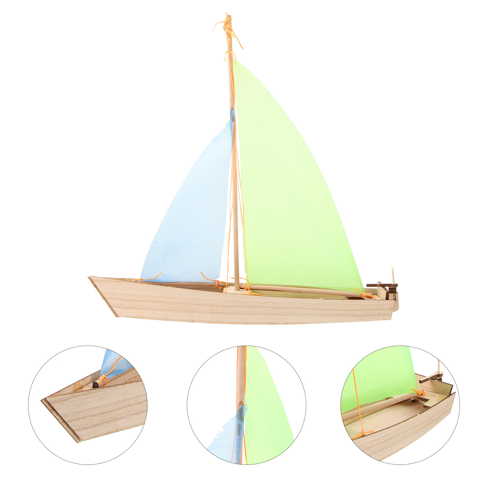 Kids Education Kit - Wood Sailboat Assembly Kit DIY Educational