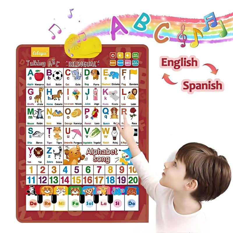Kids Educational Poster - Kids' Bilingual English-Spanish Interactive Talking ABC