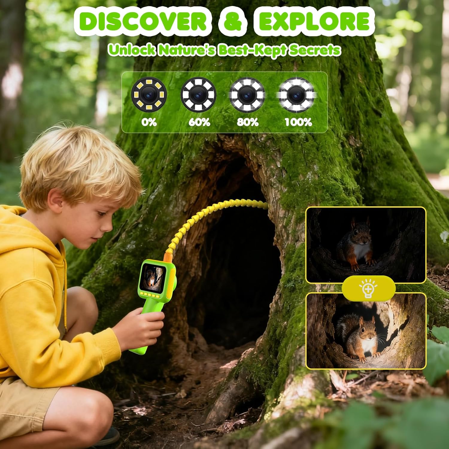 Kids Education Kit - Endoscope for Kids, Borescope Snake Camera