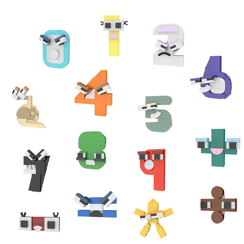 Kids Education Alphabet Numbers - Creative MOC Number Lore Alphabet Cartoon