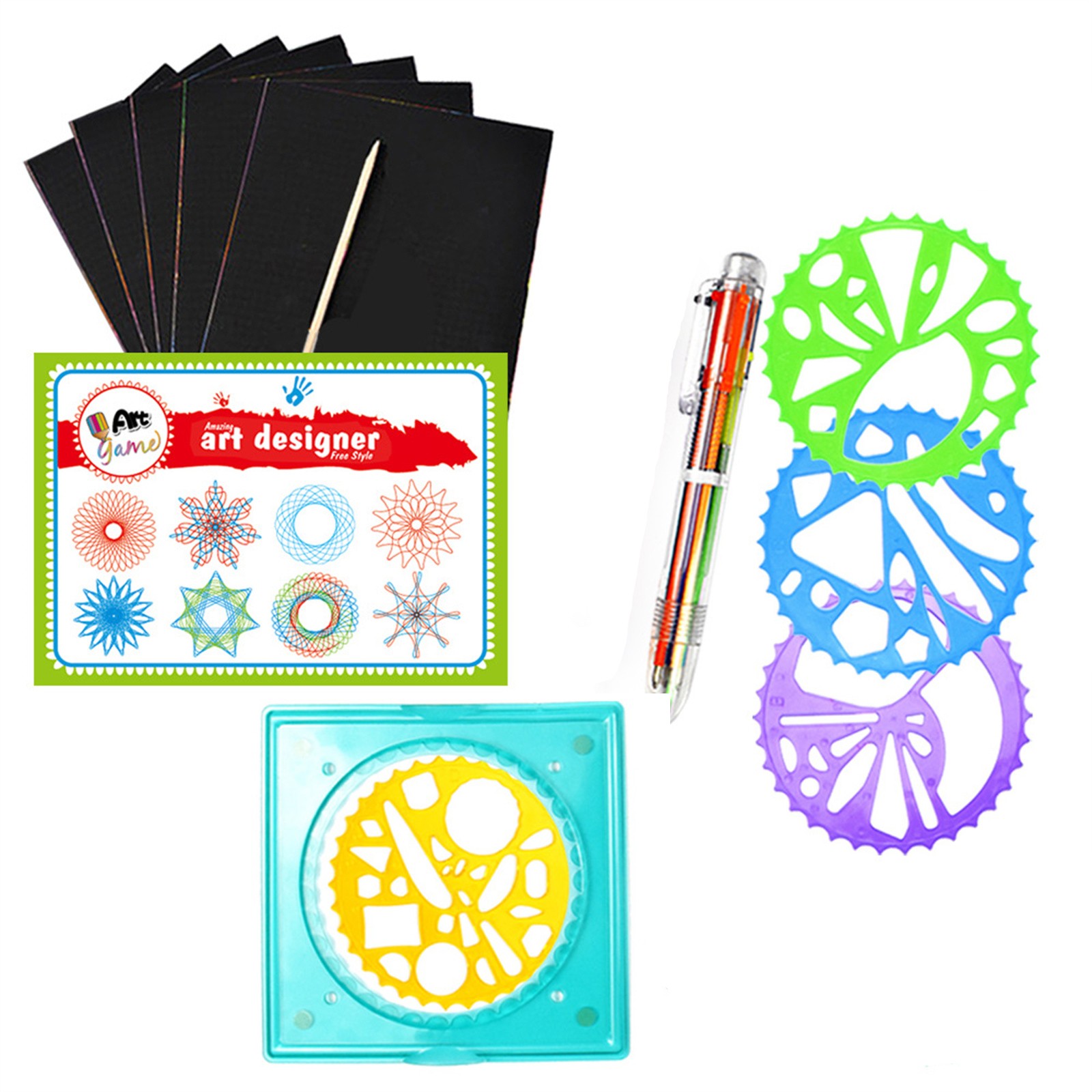 Colorful Spirograph Set Kids M - đánh giá và giá Kids Education Kit