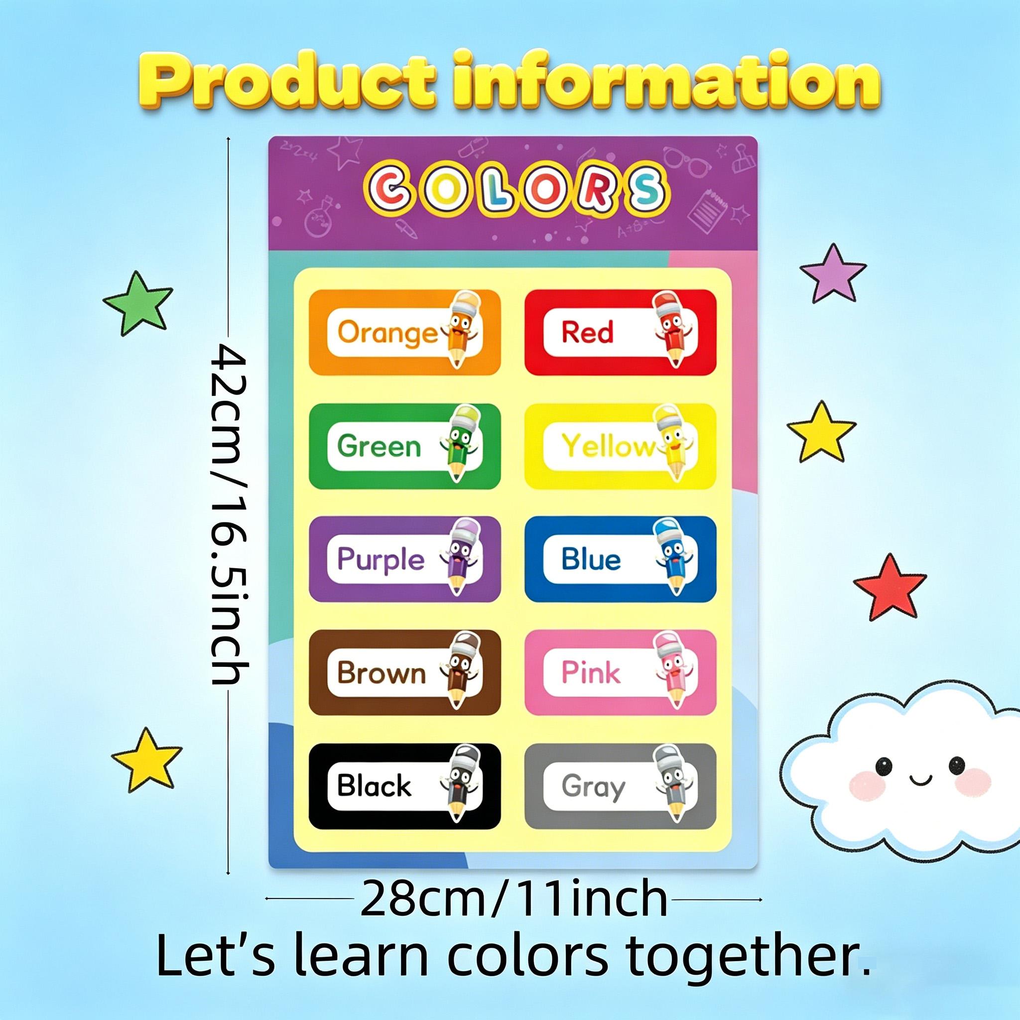 16 PCS Educational Posters for - đánh giá và giá Kids Education Alphabet Numbers