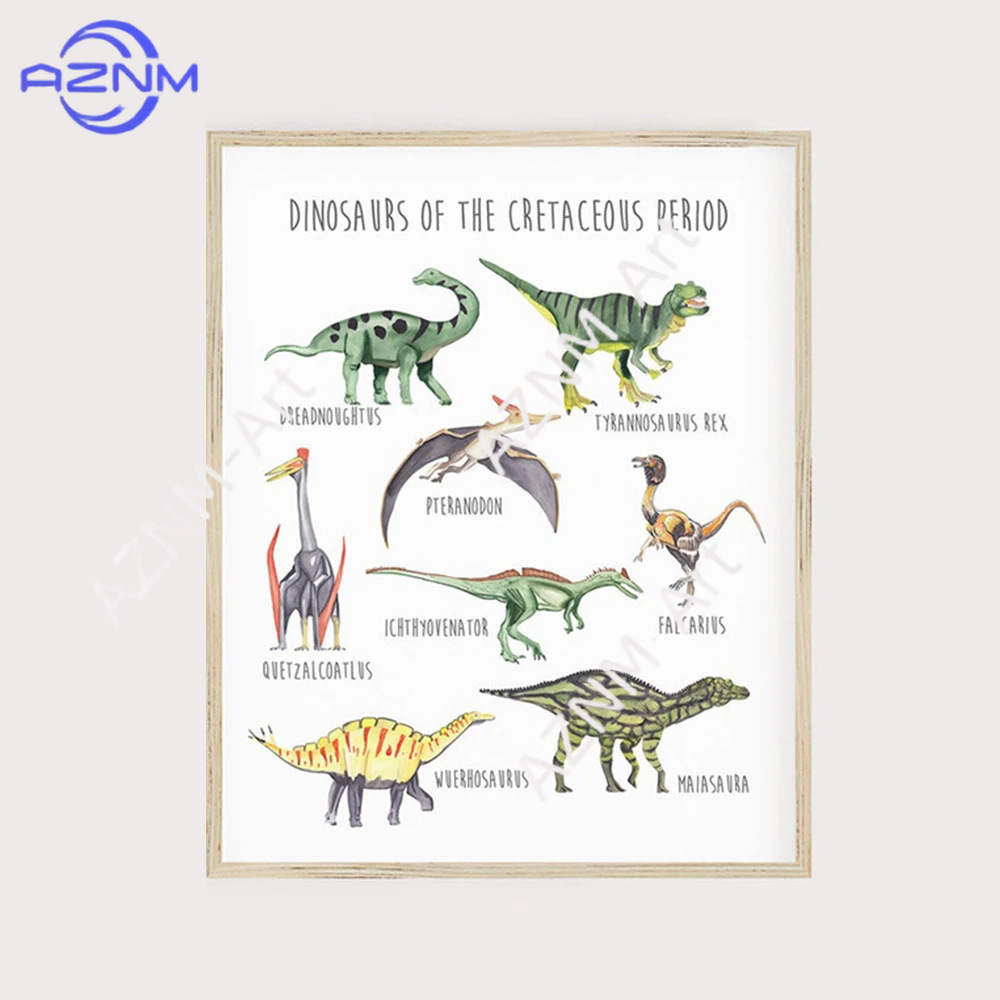 1/3PCS ，The cartoon dinosaur s - đánh giá và giá Kids Educational Poster