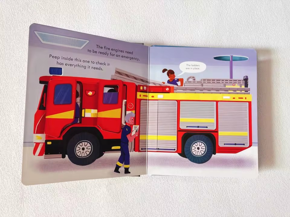 Usborne Peep Inside How A Fire - đánh giá và giá Kids Education In Us