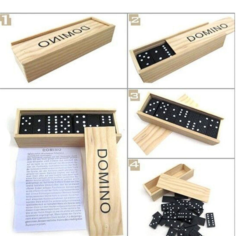 28pcs/Set Wooden Domino Board  - đánh giá và giá Kids Education Table