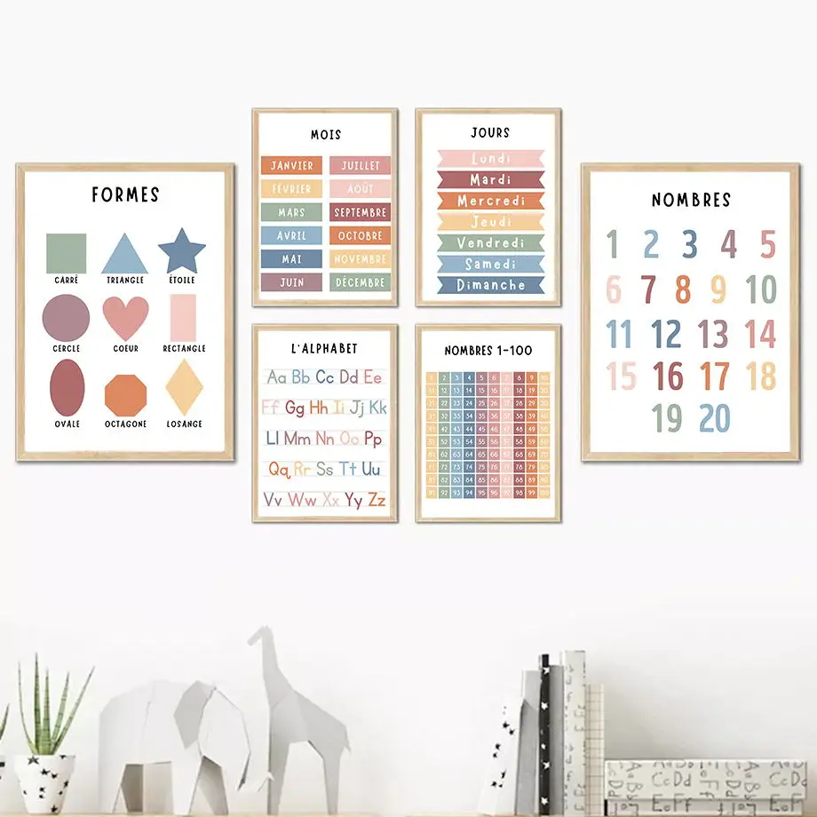 English French Number Alphabet - đánh giá và giá Kids Education Alphabet Numbers