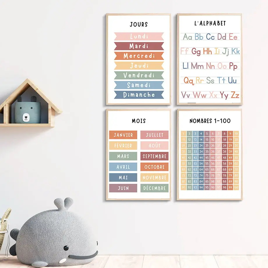 English French Number Alphabet - đánh giá và giá Kids Education Alphabet Numbers
