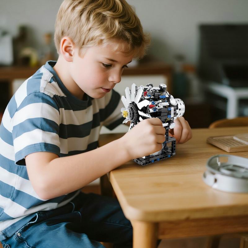 G8910 Aviation V8 Engine 558pc - đánh giá và giá Kids Education Kit