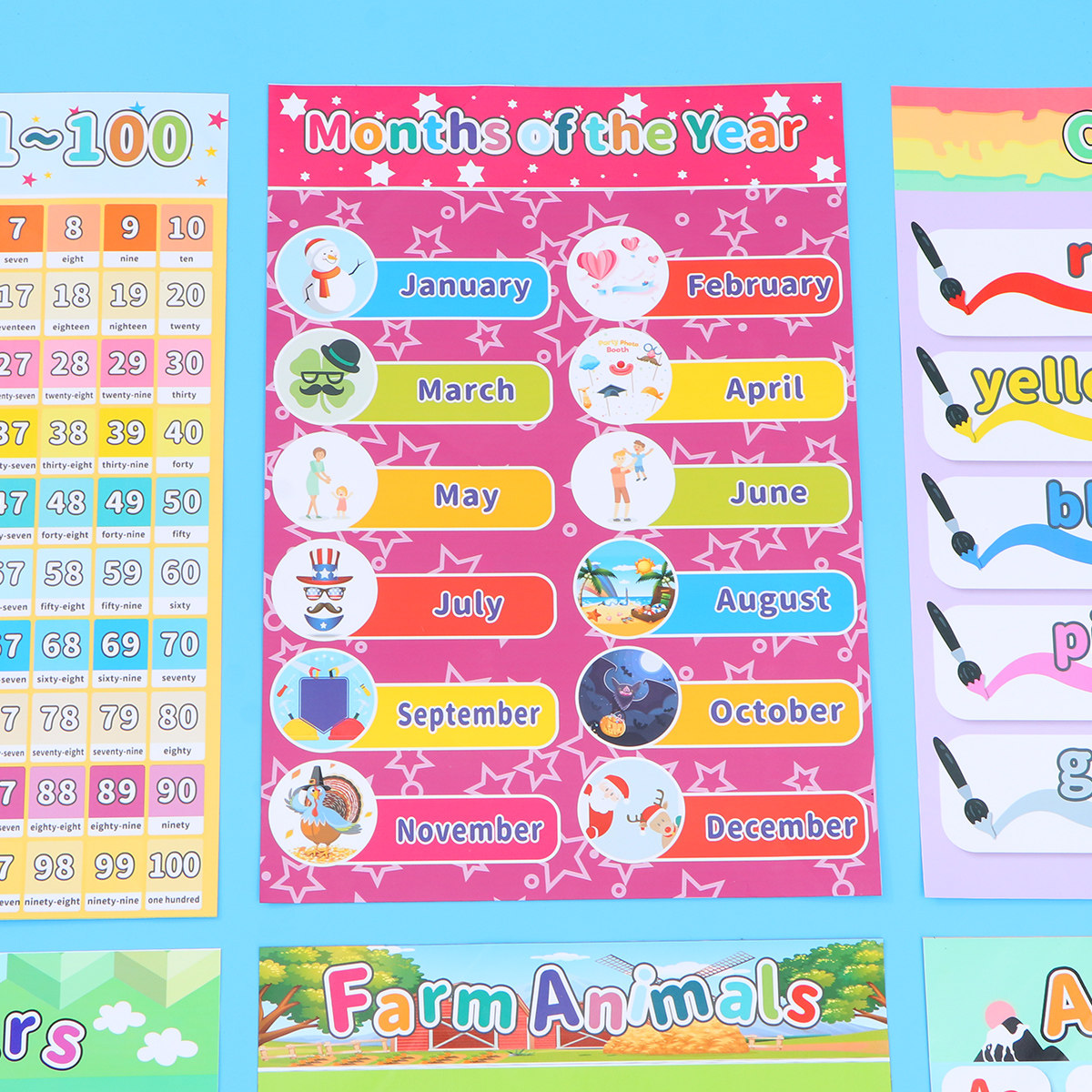 6 PCS Kid Animal Poster Kids P - đánh giá và giá Kids Educational Poster