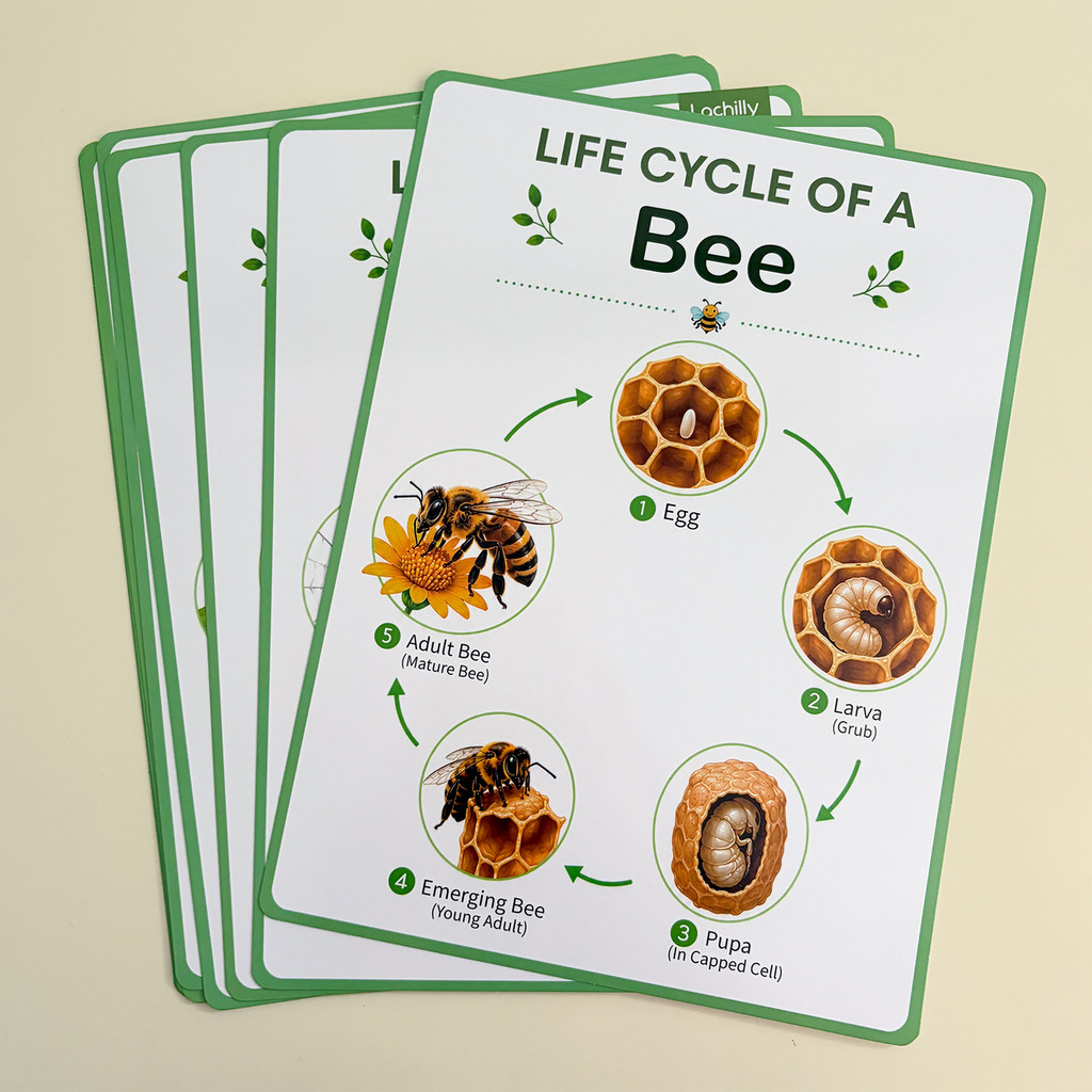 8Pcs Nature Life Cycle Educati - đánh giá và giá Kids Educational Poster