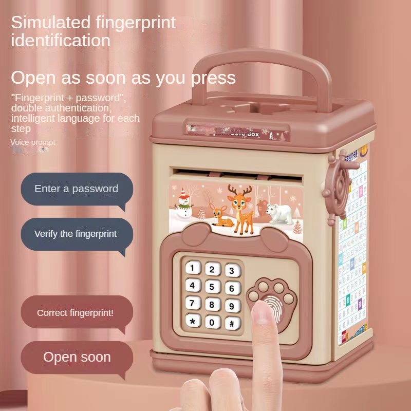 Money Box with Fingerprint Pig - đánh giá và giá Kids Education Money