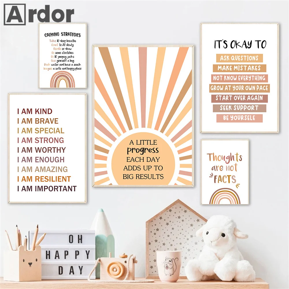 Alphabet Number Rainbow Poster - đánh giá và giá Kids Education Alphabet Numbers