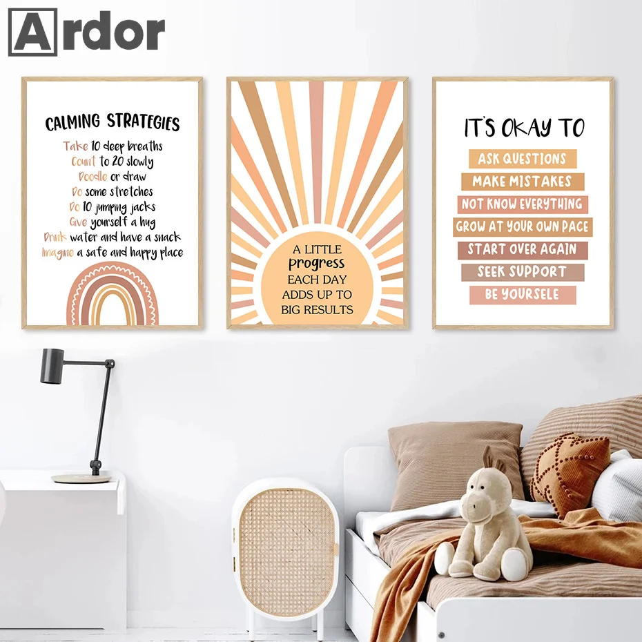 Alphabet Number Rainbow Poster - đánh giá và giá Kids Education Alphabet Numbers