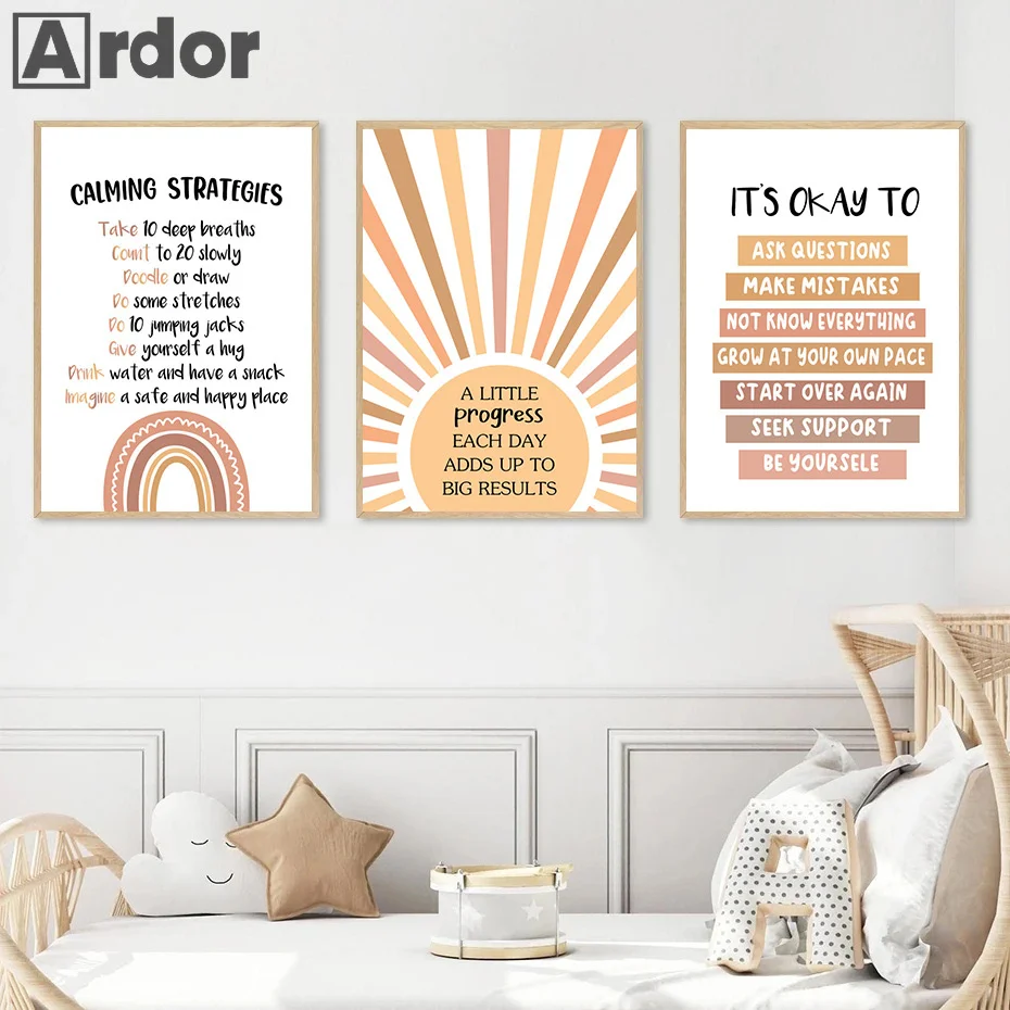 Alphabet Number Rainbow Poster - đánh giá và giá Kids Education Alphabet Numbers
