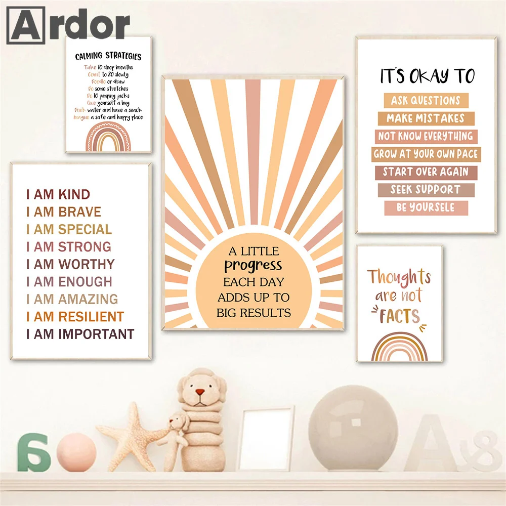 Alphabet Number Rainbow Poster - đánh giá và giá Kids Education Alphabet Numbers
