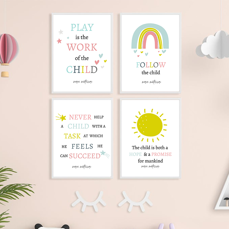Chơi Là Công Việc Của Một Đứa  - đánh giá và giá Kids Education Quote