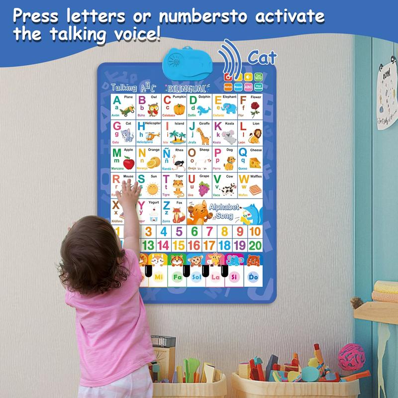 Kids' Bilingual English-Spanis - đánh giá và giá Kids Educational Poster
