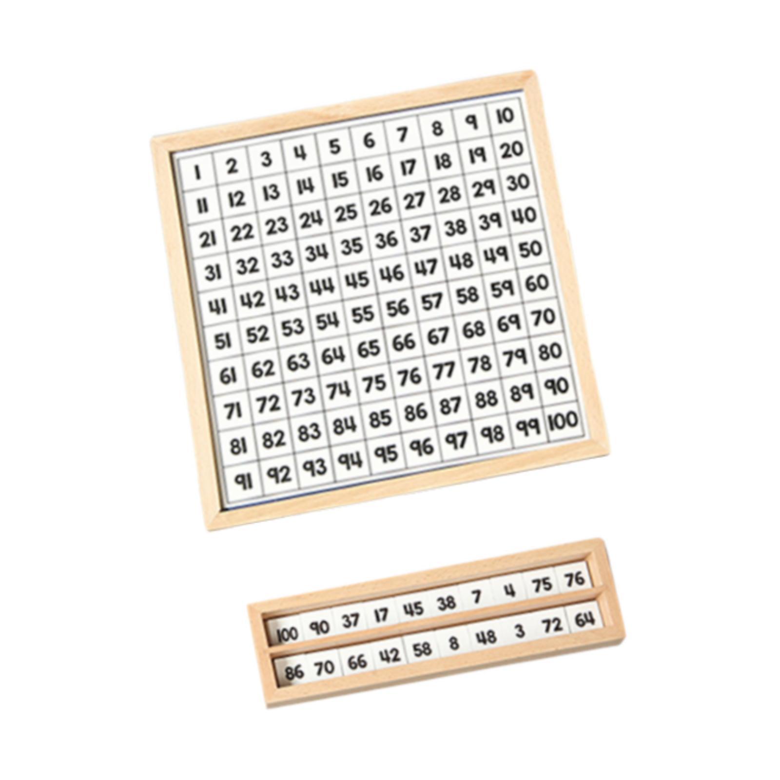Wooden 1-100 Number Board Deve - đánh giá và giá Kids Education Table