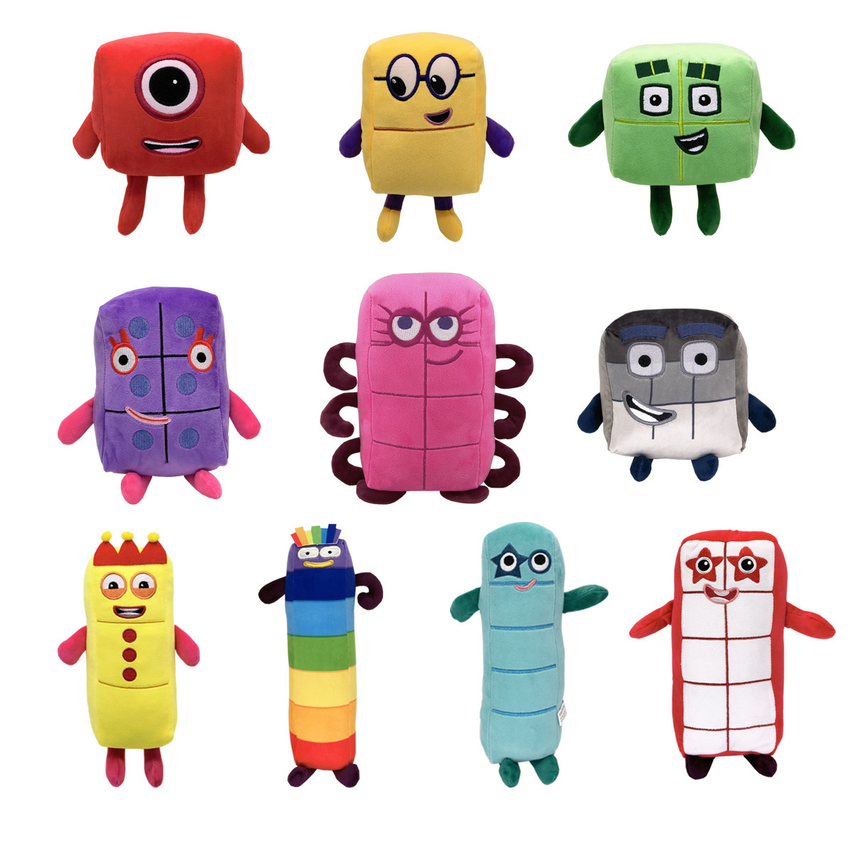 10pcs Cartoon number Plush Dol - đánh giá và giá Kids Education Number