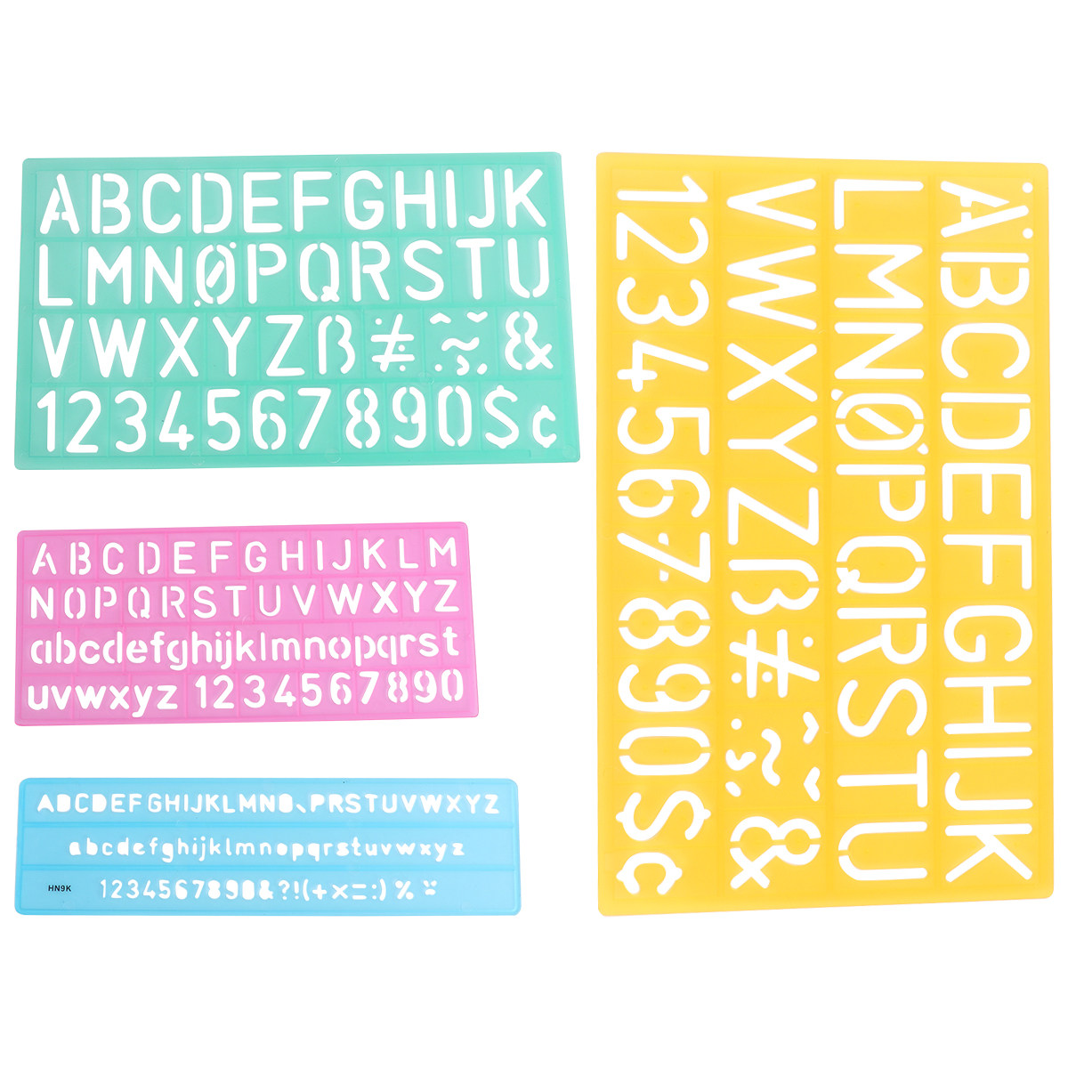 4Pcs Plastic Graffiti Rulers A - đánh giá và giá Kids Education Alphabet Numbers