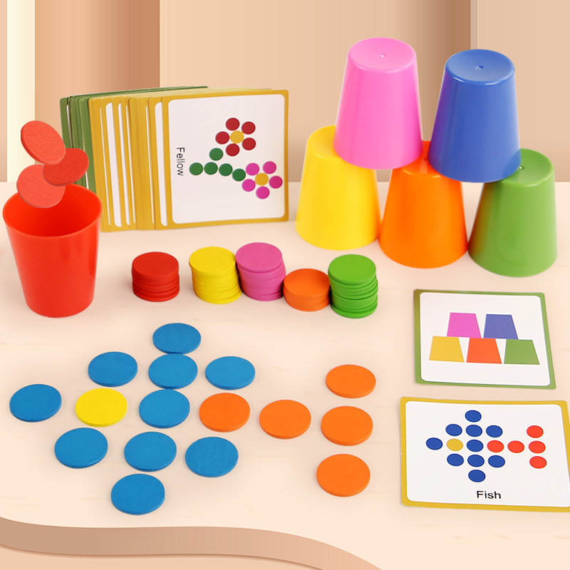 Children's Stacked Cup Game Fu - đánh giá và giá Kids Education Table