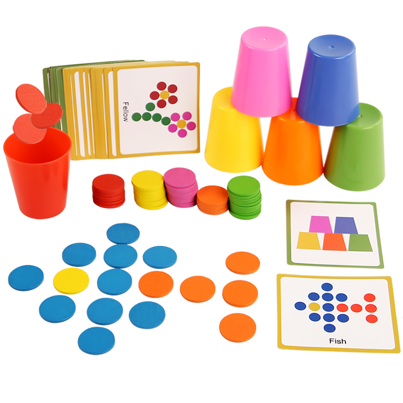 Children's Stacked Cup Game Fu - đánh giá và giá Kids Education Table