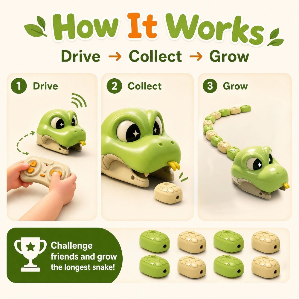 Remote Controlled Greedy Snake - đánh giá và giá Kids Educational Gadget