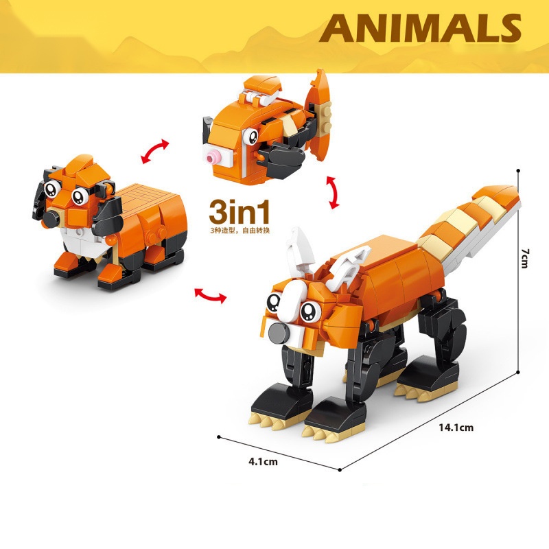 Animal Building Blocks Dinosau - đánh giá và giá Kangaroo Kids Education