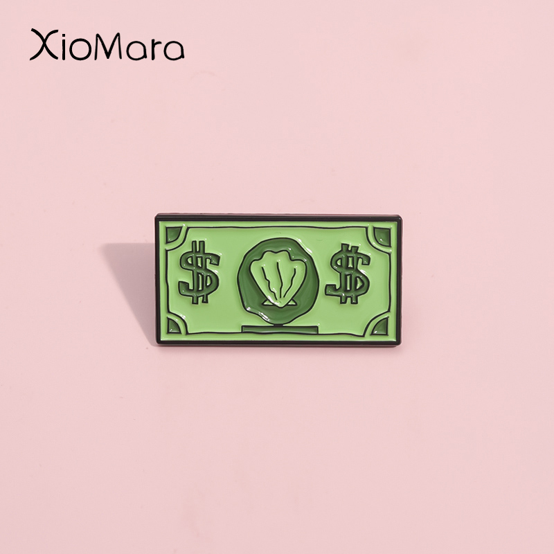 Green USD Symbol Enamel Pin Cu - đánh giá và giá Kids Education Money