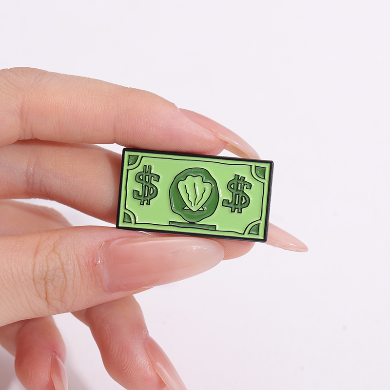 Green USD Symbol Enamel Pin Cu - đánh giá và giá Kids Education Money