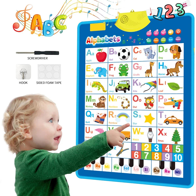 Electronic English Alphabet Wa - đánh giá và giá Kids Educational Poster
