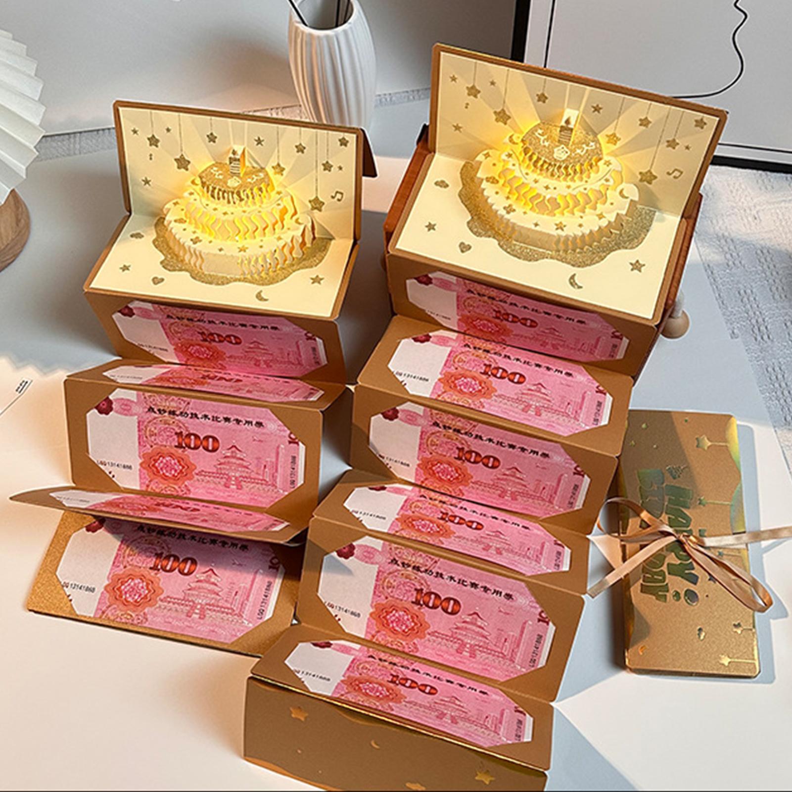 3D Cake Birthday Money Envelop - đánh giá và giá Kids Education Money