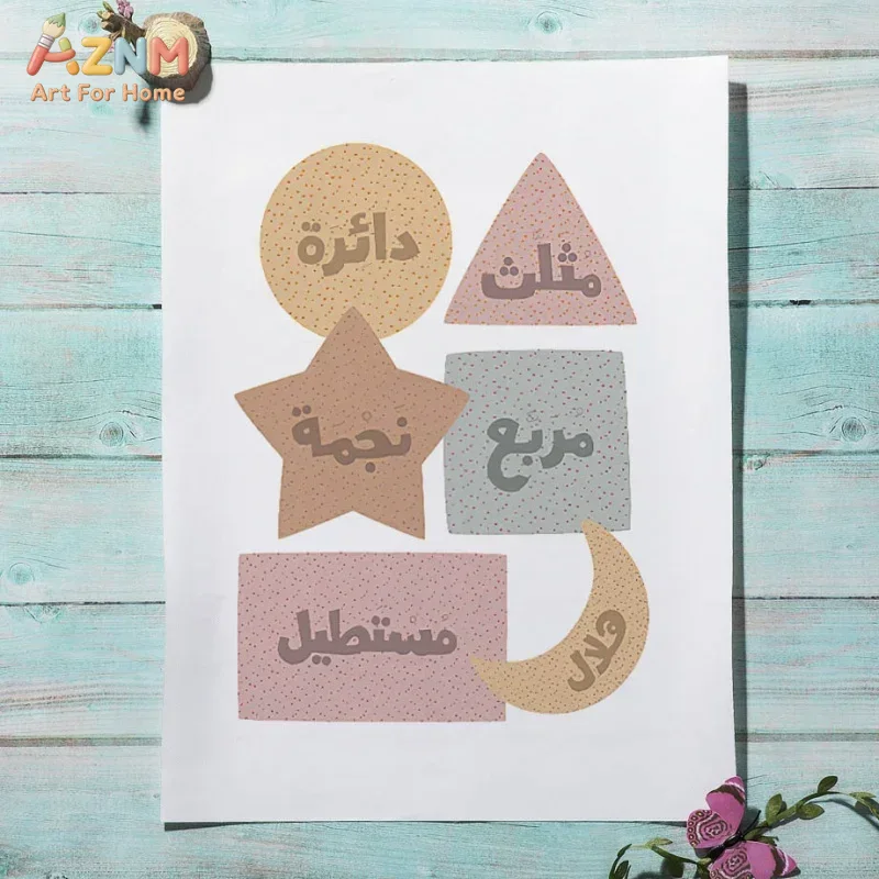 Arabic Wall Art English Alphan - đánh giá và giá Kids Educational Poster