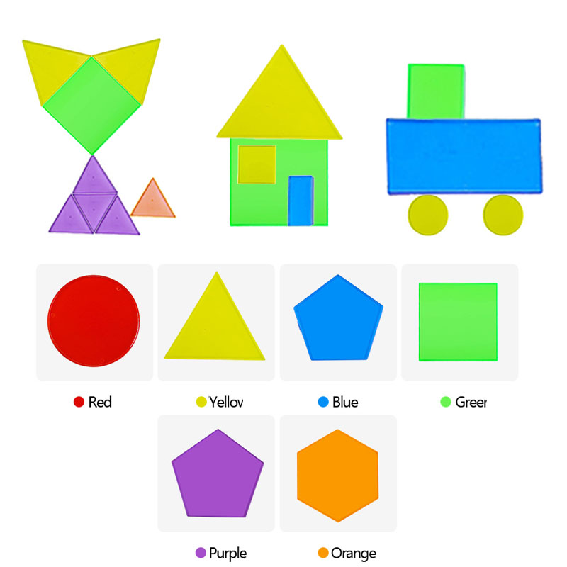 Montessori Translucent Geometr - đánh giá và giá Kids Education Table